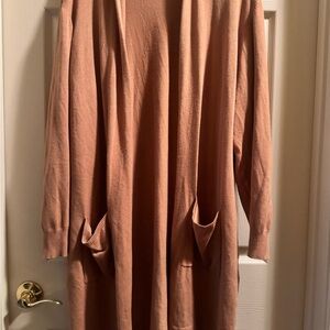 Lane Bryant Tan Cardigan Sweater